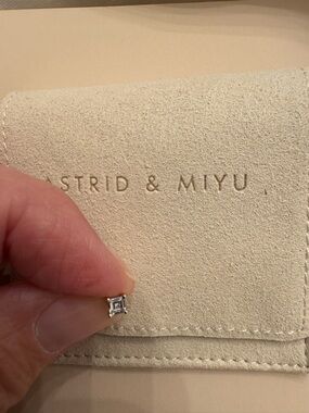 Astrid & Miyu Square CZ Stud Earring